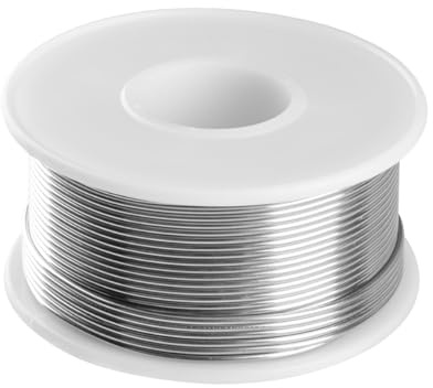 Lotsdonxia 1.0mm Rosin Core Solder Wire - Low Melt Lead-Minimal Splash and Residue, Free Sn/Flux, Suitable for Repairing Computer Circuit Boards, Headphones and Televisions (100g)