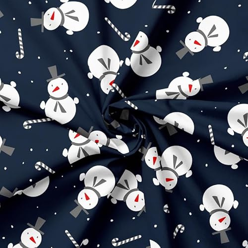 PAWOTEX Weihnachtstoff meterware baumwollstoff weihnachten jersey stoff weihnachten restposten weihnachtsstoffe jerseystoff meterware zum nähen jersey stoff kinder 100% Baumwolle 165cm x 50cm