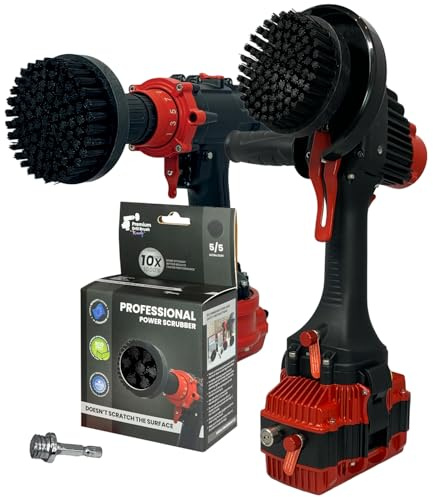 Kornely Premium borrborste professionell – 2-i-1 för borr och vinkelslip ultrastel 10 cm svart | repfri kraftig rengöringsborste för betong, tegel, sten, metall, murverk, grillar, rost