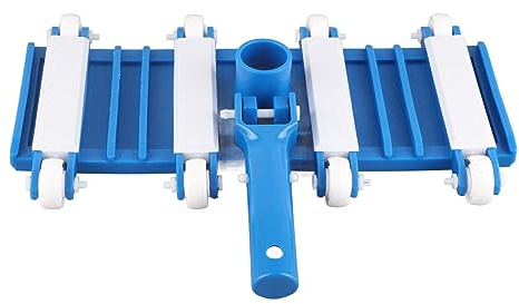 WIHFHGZ Testa Aspirafango Piscina con Ruote, Manico Regolabile, 35,56cm - Pulizia Rapida Efficiente, Corpo Elastico in ABS Resistente, Ideale per Piscine Vasche Idromassaggio E Laghetti