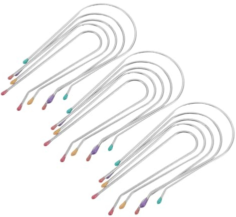 LIFKICH 40 Stück Lockenwickler Ersatzclips Metall U Form für Heizwickler Große Locken für Salon und Reisen 1,9 4,4cm