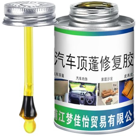 Colla riparazione del rivestimento del tetto 'auto, colla il rivestimento tetto | Adesivo tessuto auto da 100 ml con pennello | liquida, adesivo forte d