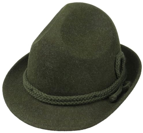 Lipodo Dreispitz Wollfilzhut Alpenhut Herren Trachtenhut Made in Italy Tirolerhut Handmade Oktoberfesthut Wasserabweisend Sommer Winter