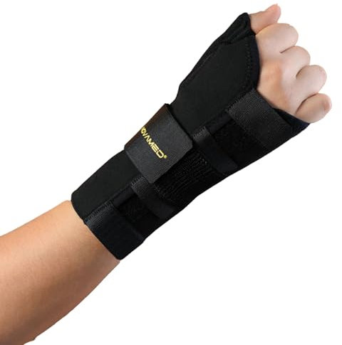 NOVAMED Handgelenkschiene mit Daumenstütze – verstellbares, antiallergisches Neopren