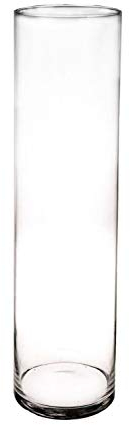 INNA-Glas Große Glasvase Zylinder Sanya AIR, klar, 60cm, Ø15cm - Hohe Vase/Glas Bodenvase