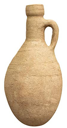 Biscottini Giara amfora potten planteringskruka terrakotta, handgjorda heminredning trädgård utomhus L27xPR27xH60cm