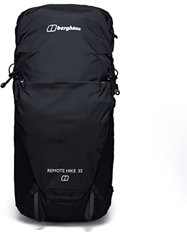 Berghaus Unisex Remote Hike 35 Liter Rucksack, komfortable Passform, robustes Design, Rucksack für Männer und Frauen, Schwarz, Eine Größe
