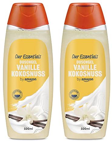 by Amazon Vanille und Kokosnuss Duschgel, 2 x 500ml