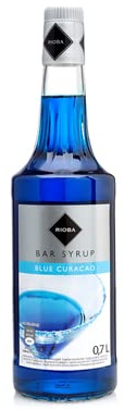 Rioba - Sirope de Blue Caraçao - Uso Cockteleria - 700 Ml