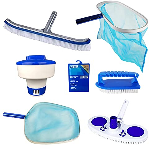 well2wellness® Pool Zubehör Set Reinigungs Set PREMIUM 12 - 7-teilig