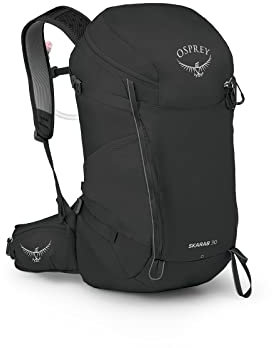 Osprey Skarab 30L Men's Hiking Backpack with Hydraulics Reservoir, Black