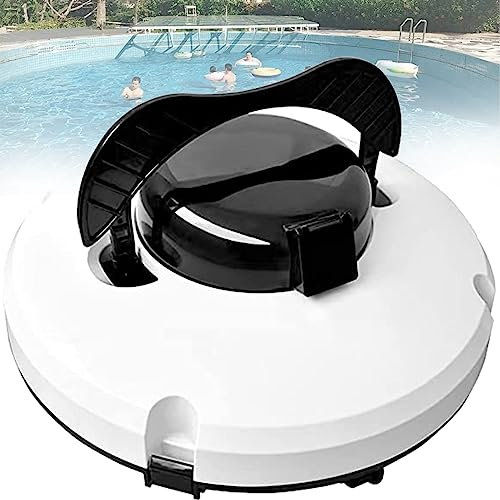 Robot Limpiafondos Automático Inteligente, Robot Limpiafondos Inalámbrico con 90 Mins de autonomía, Batería recargable, para piscinas elevadas de hasta 550 pies cuadrados