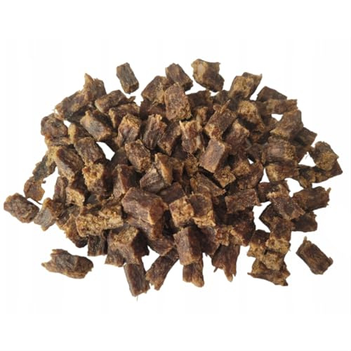 Trainingsleckerli Hunde, Hundetrainingssnacks, Hundeleckerli getreidefrei, Monoprotein, luftgetrocknet, kleine Belohnung für Training, 500g, Wildfleisch
