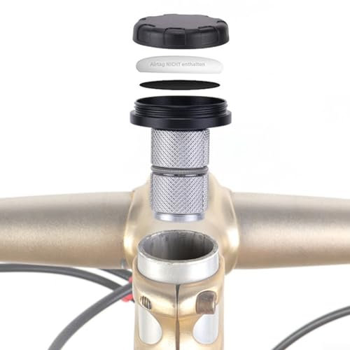 Fahrrad-Computer-Halterung, stabiles und verdecktes Design, Fahrradgabel-Bodenlochstopfen, Fahrrad-Headset-Oberkappe, Anti-Verlust-Halterung