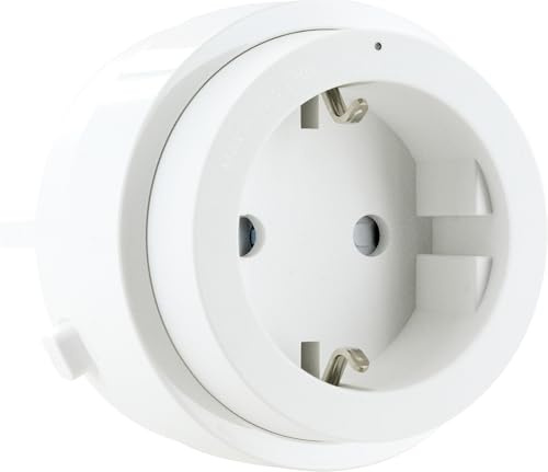 SCHWAIGER Adattatore per presa di corrente per binario elettrico modulare, spina domestica, adattatore di ricarica USB, sistema Click & Twist 680W/20W, certificato VDE Ø 62 mm, montaggio senza