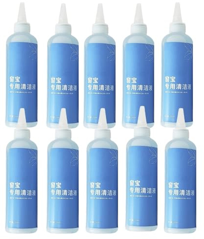 Solución limpiacristales de 230 ml, compatible con Ecovacs Winbot W2 Omni/ W2 Pro Omni/ W2 Pro/W1/W1 Pro/ W1S/Mini, líquido de limpieza for robots.(10PCS)