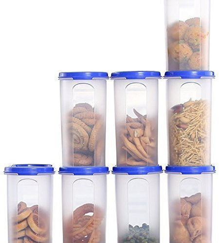 Tupperware Plastic Storage Container Set - 4*1.7 Litres 4 Pieces Multicolored