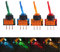 Interruptor basculante de palanca, 12V 20A 4 piezas LED encendido/apagado 3 pines SPST para auto camión barco