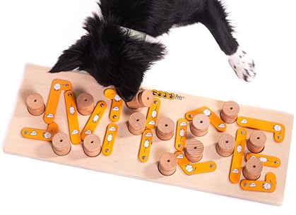My Intelligent Dogs MICE - Cat and Dog Treat Puzzle, Interactive Wooden Toy for Cats and Dogs - Puzzle Feeder for Mental and Physical Exercise, Enhances Natural Instincts
