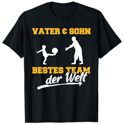 Vater & Sohn bestes Team Fußball Papa Partnerlook Fussball T-Shirt