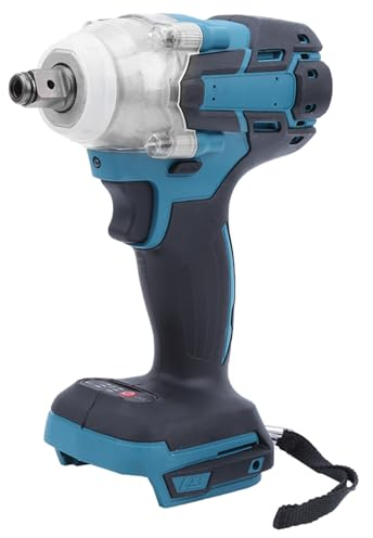LiebeWH Pistola de Impacto 3000RPM, Llave de Impacto sin Escobillas Recargable Llave eléctrica para batería Makita 21V