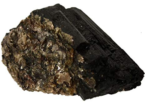 Turmalin schwarz Schörl Rohstein ca. 100-120 g | Naturstein absolut unbehandelt | Energie- und Heilstein