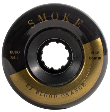 Blood Orange Smoke Longboard Rollen 4-Pack (66mm - Schwarz)