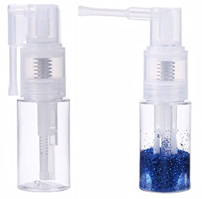 Briartw 2 Pcs Glitter Duster Sprayer Craft Glitter Spray Bottle Empty 35ml Bottles for Craft Scrapbooking Cardmaking Gift Cards Multi-Purpose Empty Spray Bottle