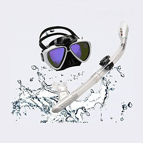 ATAAY Taucherbrille Vollgesichtsmaske Tauchen Tauchmaske Schnorcheln Voller Trockenschnorchel Anti-Fog und wasserdichte High-Definition-Vision-Tauchausrüstung