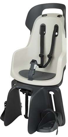BOBIKE 8012300012 - Silla Bicicleta Trasera GO Maxi para Portaequipajes MIK-HD – Segura y fácil de Montar, Adecuada para niños de 9 Meses a 6 años, hasta 22 kg, Vainilla Cup Cake