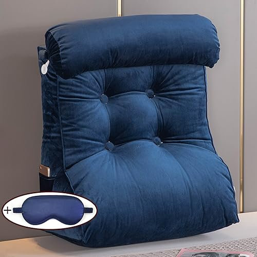 XIBANY Lesekissen,Rückenkissen,Keilkissen,für Bett und Sofa,Ergonomisches Rückenlehne Kopfkissen,mit Waschbaren Bezug,Ideal als Rückenstütze Beim Lesen oder für Videospiele