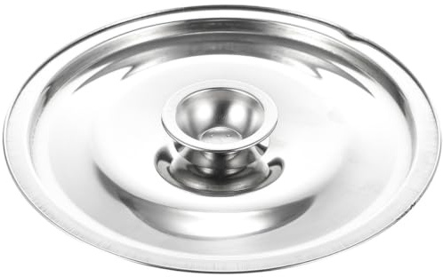 Garneck Seasoning Pot Cover, 20cm Stainless Steel Pot Lid Universal Lid Jar Oil Lids Bacon Grease Covers with Handle for and Pans