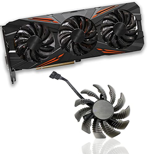 Dotodo 75 mm T128010SU 0,35 A Lüfter für Gigabyte AORUS GTX 1080 1070 Ti G1 Gaming Fan GTX 1070Ti G1 Gaming-Grafikkarten-Kühler Lüfter (1 Stück)