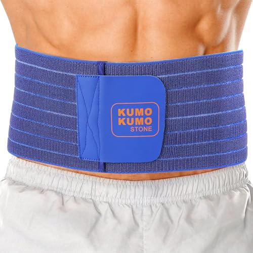 KUMOKUMOstone Umbilical Hernia Belt - For Men and Women – Abdominal Hernia Binder for Belly Button Navel Hernia Support, Helps Relieve Pain - for Incisional, Epigastric, Ventral, & Inguinal Hernia