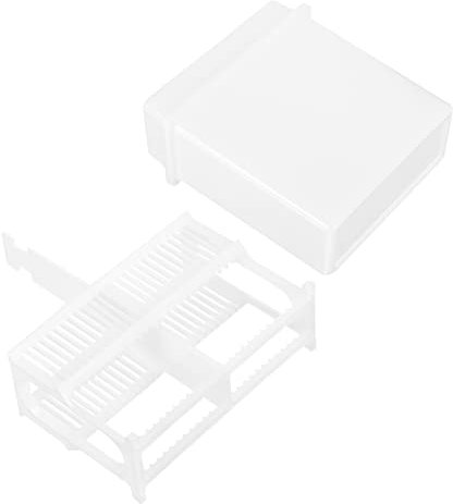 SOESFOUFU 1satz Kunststoff Mikroskop Objektträger Staining Rack Mit Platten Und Stain Jar Für Laborbedarf Für Wissenschaftliche Experimente Und Schulungen