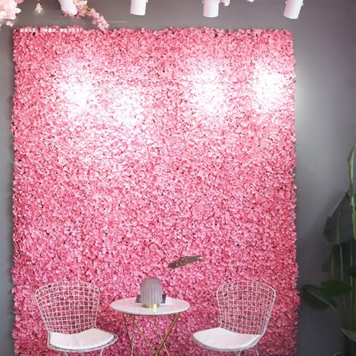 BEDOIN Fiori di Champagne Artificiale Pannello Pannello Muratura della Parete in Tessuto di Seta in Seta Matro Muro Matro Muro di Centrotavola per Arredamento Esterni Inter 3x3m