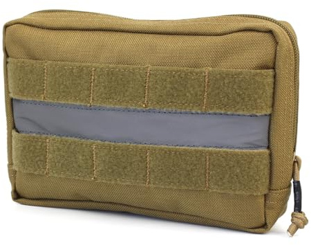 DONGKER Molle - Bolsa de comida para perros, 1 bolsa adicional para mochila de perro, bolsa de entrenamiento para perros, con tiras reflectantes para entrenamiento táctico de perro, pasear al perro