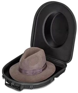 SIIENNA Hutschachtel Reise-Hut-Etui, Hut-Reise-Etui, Hut-Box-Reise, Reise-Hut-Organizer, Hut-Aufbewahrung for Reisen, Hut-Etui FüR HüTe