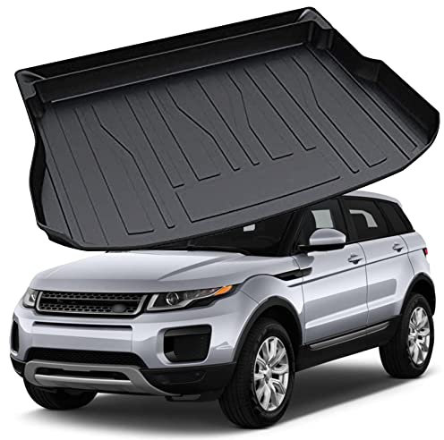 LXBSXY Maßgeschneidert Gummimatte Kofferraumwanne für RR Evoque 2011-2019,Anti Rutsch Matte Auto,Schutzmatte schwarz,Kofferraummatte Zubehör