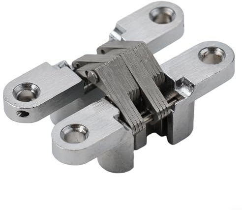 Cerniera a croce invisibile resistente in acciaio inossidabile e lega di zinco per vari progetti (13 x 60 mm)