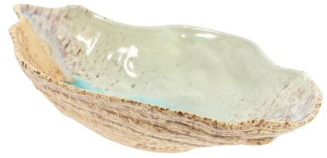 ERINGOGO Outdoor Ceramic Butterfly Feeder Garden Decor 11.5-inch Blue-green Glazed Butterfly Puddler Bird Feeding Dish for Garden Wildlife