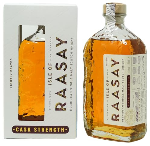Isle of Raasay Single Malt Scotch Whisky - Cask Strength Release | 61.6% ABV, 70 CL | Small-batch Island Scottish Whisky - Lightly Peated | Distilled, Matured and Bottled at Raasay Distillery