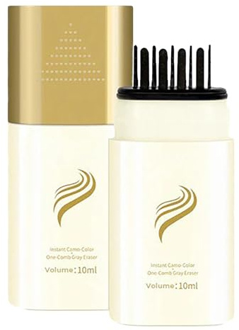 Long Lasting Hair Colour Stick | Hair toner,hair dye,brown hair dye,White Hair Concealer & Styling Comb 2-in-1 | Natural Cover Up for Women/Men (12g)