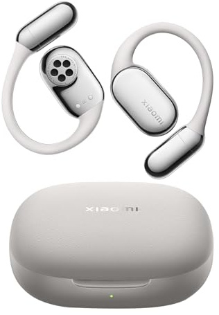 XIAOMI OpenWear Stereo Pro, Auriculares de Oreja Abierta, Bluetooth con Gancho, Uso cómodo y Estable, batería 45h, Resistente al Agua IP54, múltiples Drivers, Audio Hi-Res HiFi, Gris Titanio
