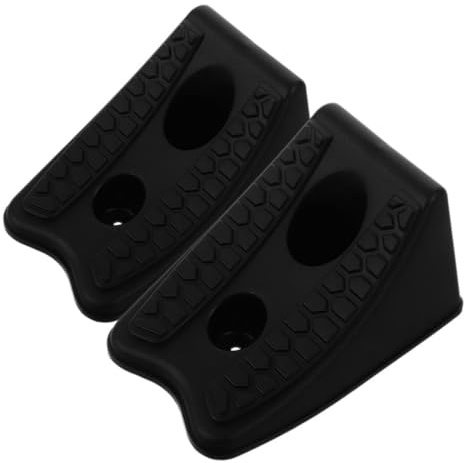 CIYODO 2 Piezas Calzos de Rueda de Plástico Antideslizantes para Coche y Remolque de Resistentes y Duraderos para Estabilidad y Seguridad Terrenos Irregulares