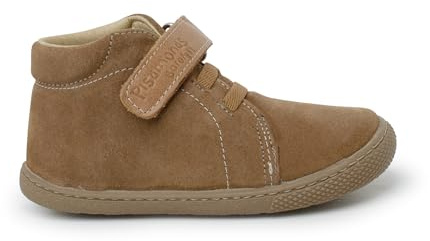 Pisamonas Barfotaboots I Mocka Med Läderrem Och Snören Size 33 Color Jord