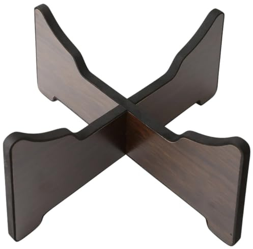 SECFOU Tongue Drum Ständer aus Hochwertigem Rosenholz für Hand Pan Trommel Stabiler Rutschfester Halter für Zungentrommel und Tragbar für Percussion Instrumente