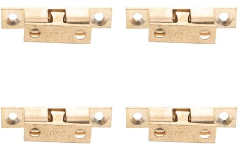 Zerodeko 4 Pezzi Chiusure Sfera in Ottone per Ante Armadio Viti Ferramenta Resistente e Antiruggine per Mobili Armadi e Chiusura Tensione per Porte Scorrevoli e Battenti