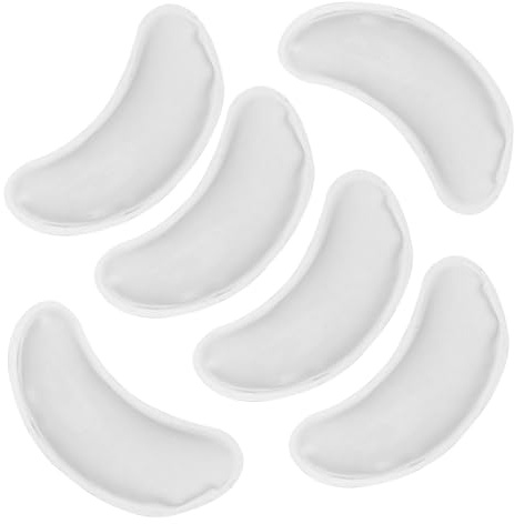 GALPADA Kühlende Gel Augenpads 6 Stück Transparent Wiederverwendbare Gelpads mit Kältekompresse für Entspannung und Augenpflege im Büro und Reisen