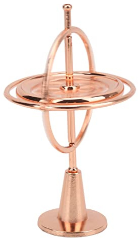 Omquot Metall-Gyroskop-Mini-Balance-Kreisel Zum Stressabbau, Kompakte Größe und Langlebig, für Erwachsene und, Roségold